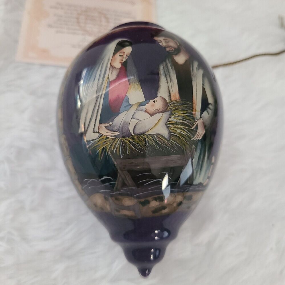 Ne'Qwa Art Artist: Sandy Clough Nativity - Box Included COA